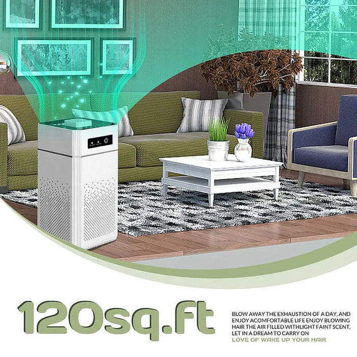 USB Powered Air Purifier with HEPA Replacement Filter